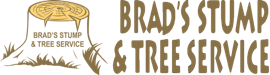 Brad's stump and tree service logo